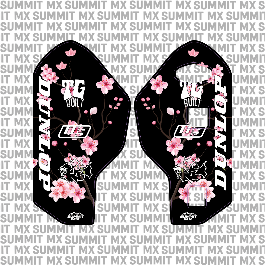 Cherry Blossom Decal for RFloXa Ultra 43 Fork Guards