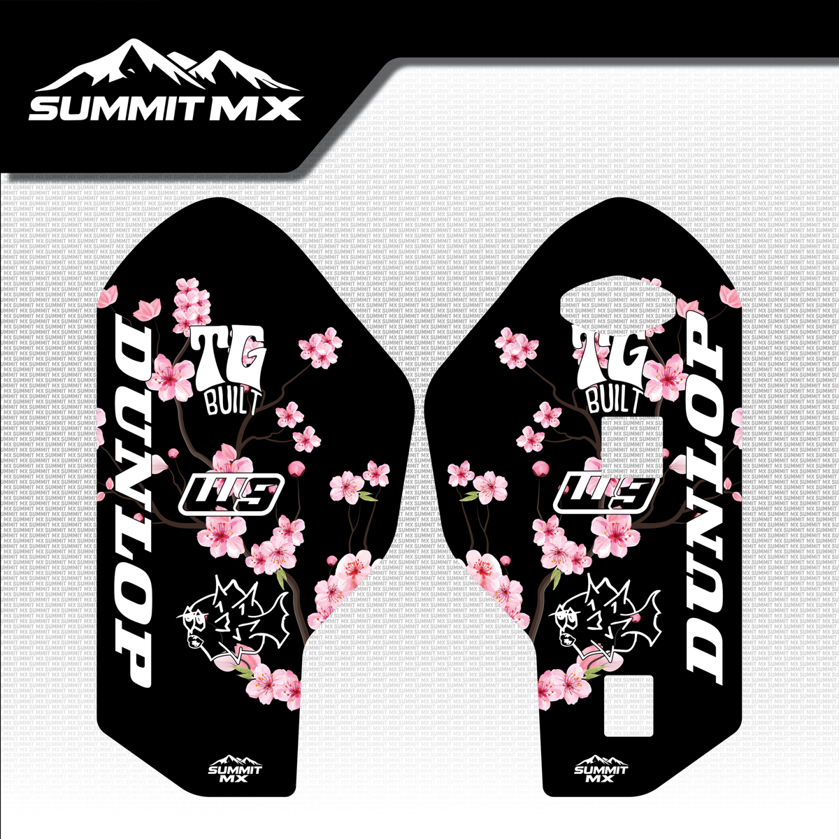 Cherry Blossom Decal for RFloXa Ultra 43 Fork Guards
