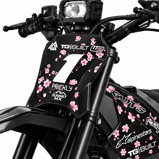 Cherry Blossom Decal for Yozma Number Plate, view 2