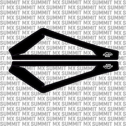 Eride Pro minimal black swing arm decal design — Summit MX