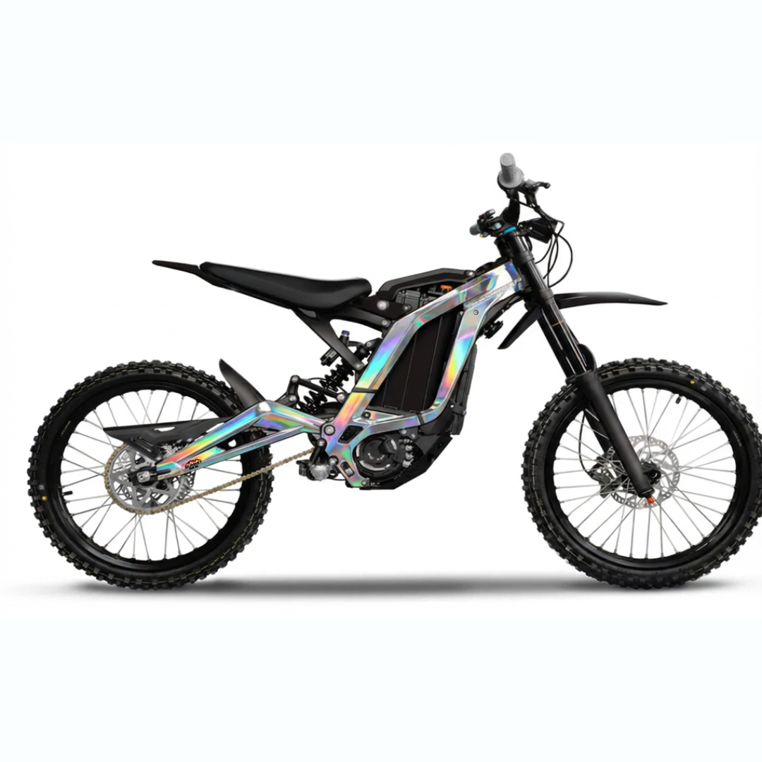 Surron LBX solid color frame wrap holographic
