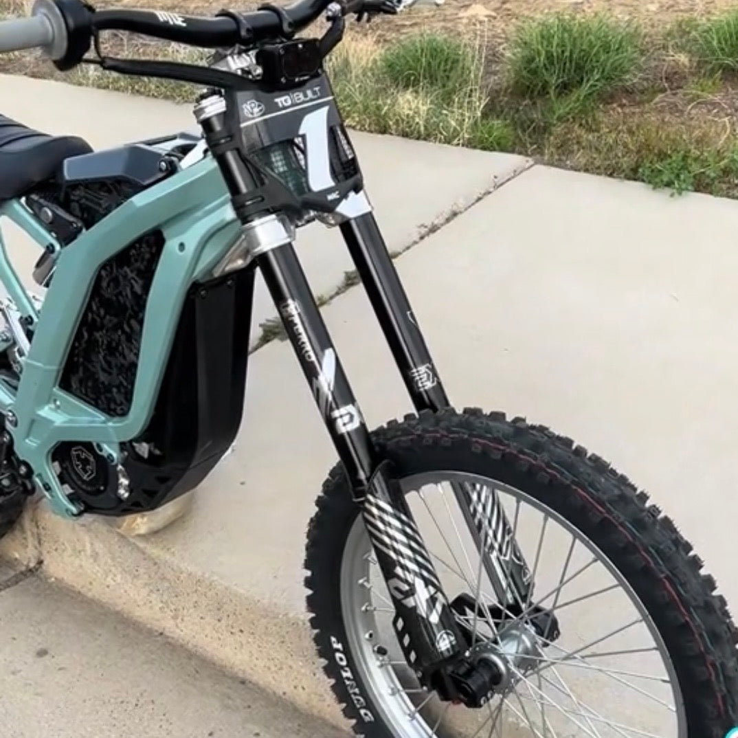 Custom EXT Ferro Fork Tube Decal for Emoto | Summit MX