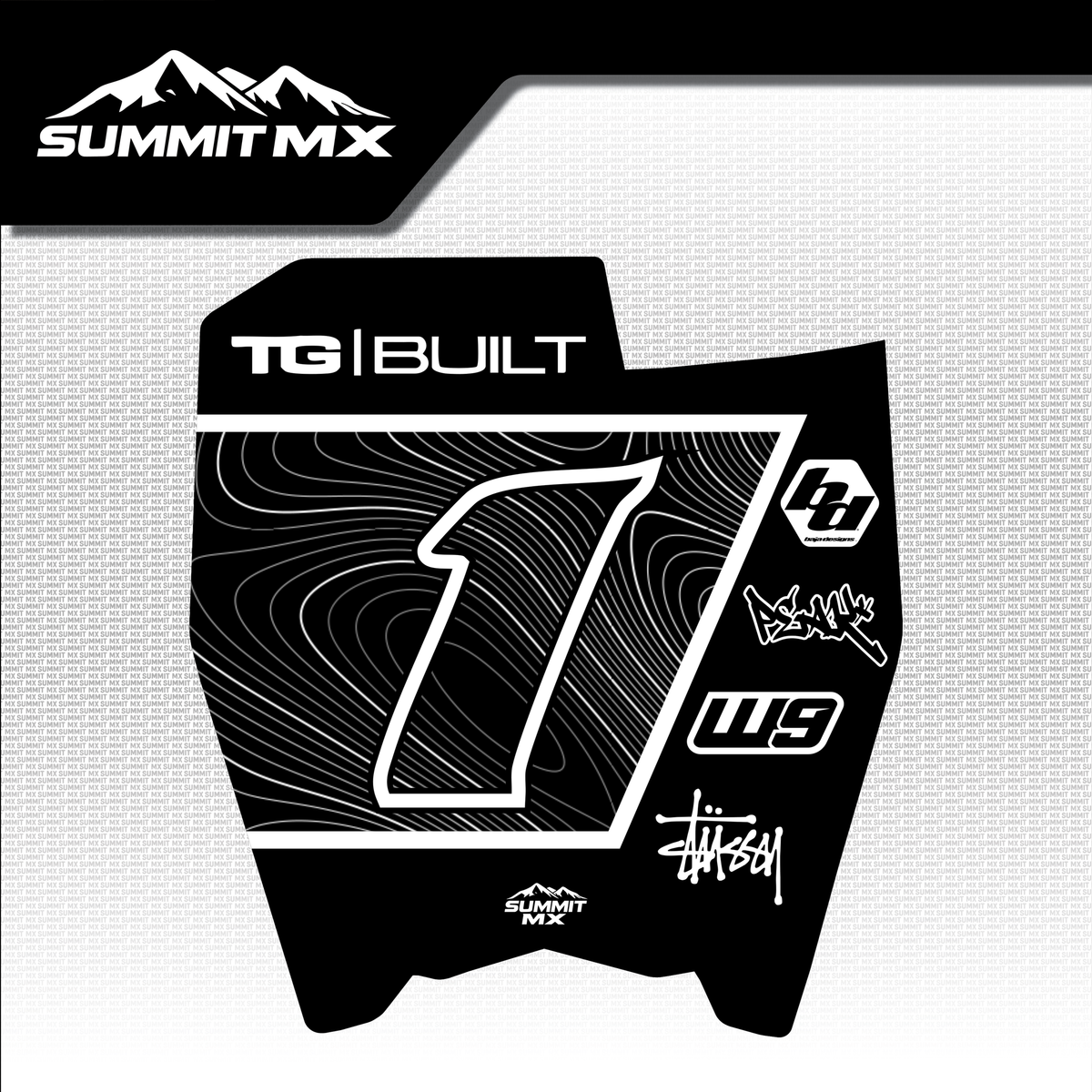Switchback Decal for Talaria Komodo Number Plate