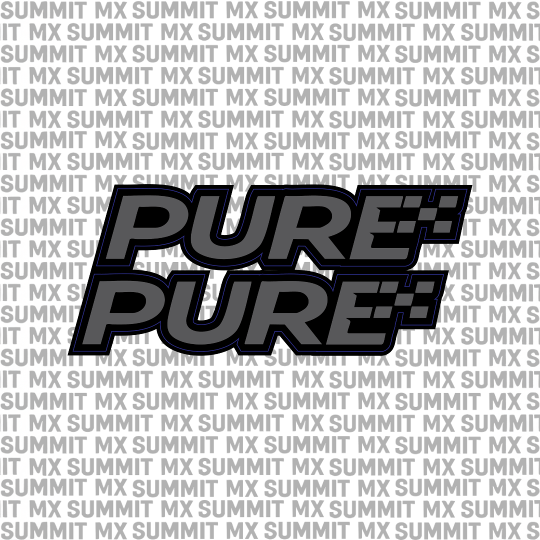 Pure fork tube decal in charcoal colorway — Summit MX