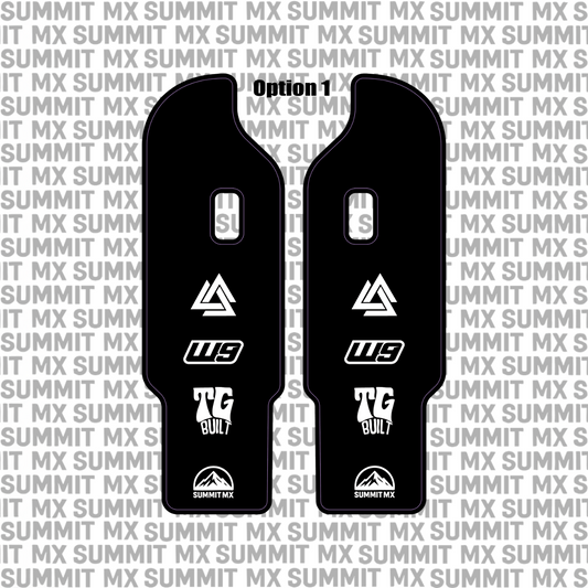 DNM fork guard Option 1 black design — Summit MX
