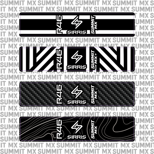 Sirris R46 shock decal design patterns collection — Summit MX