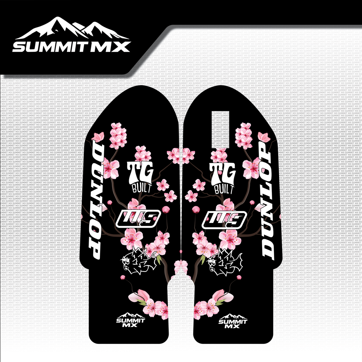 Cherry Blossom Decal for EXT Ferro Fork Guards