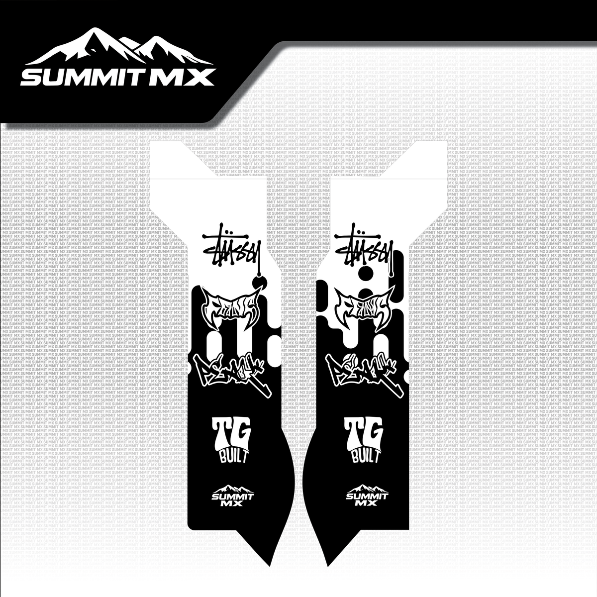 Drip Decal for Eride Pro 1.0/2.0 Fork Guards, view 2