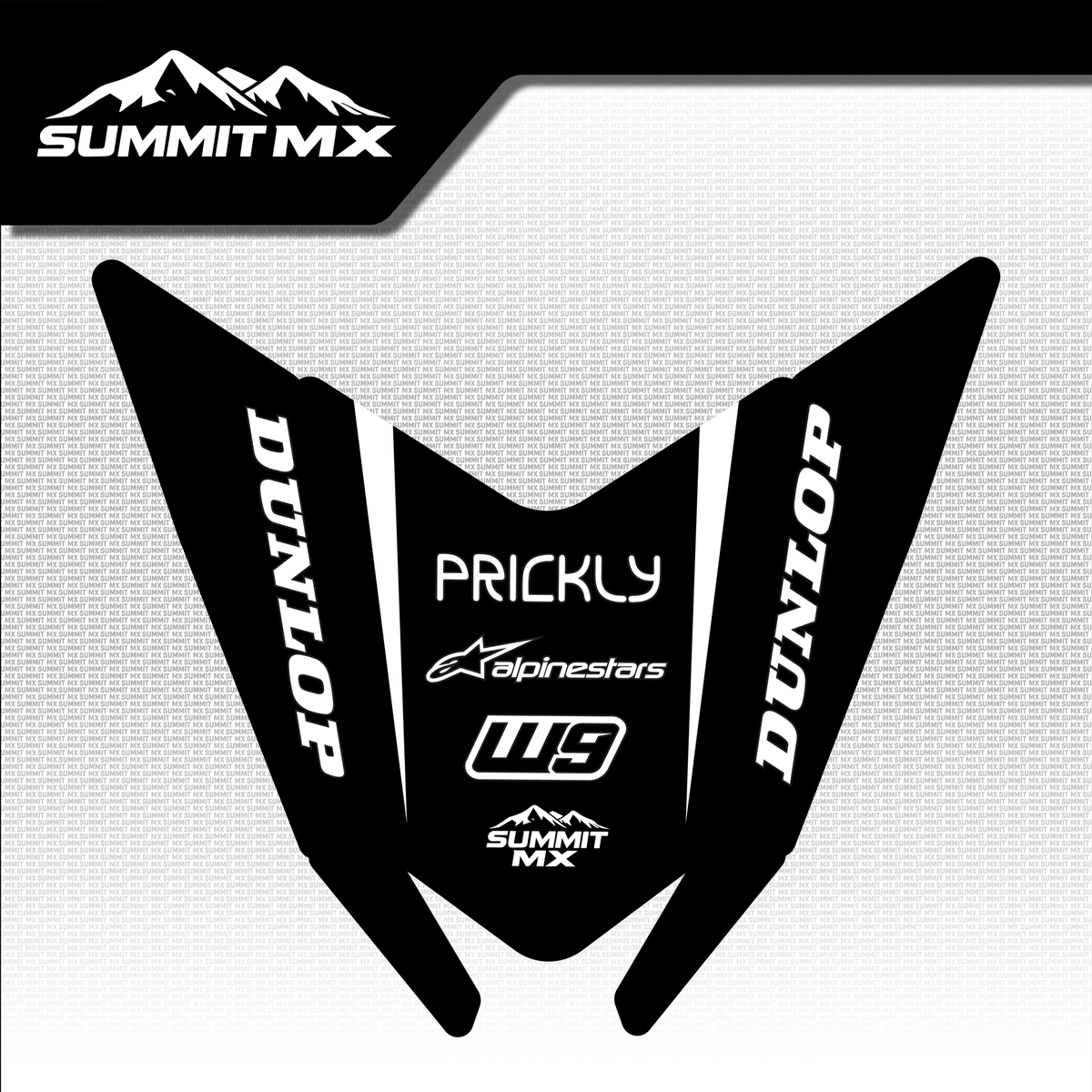 Talaria Sting Short Rear Fender Decal, view 2
