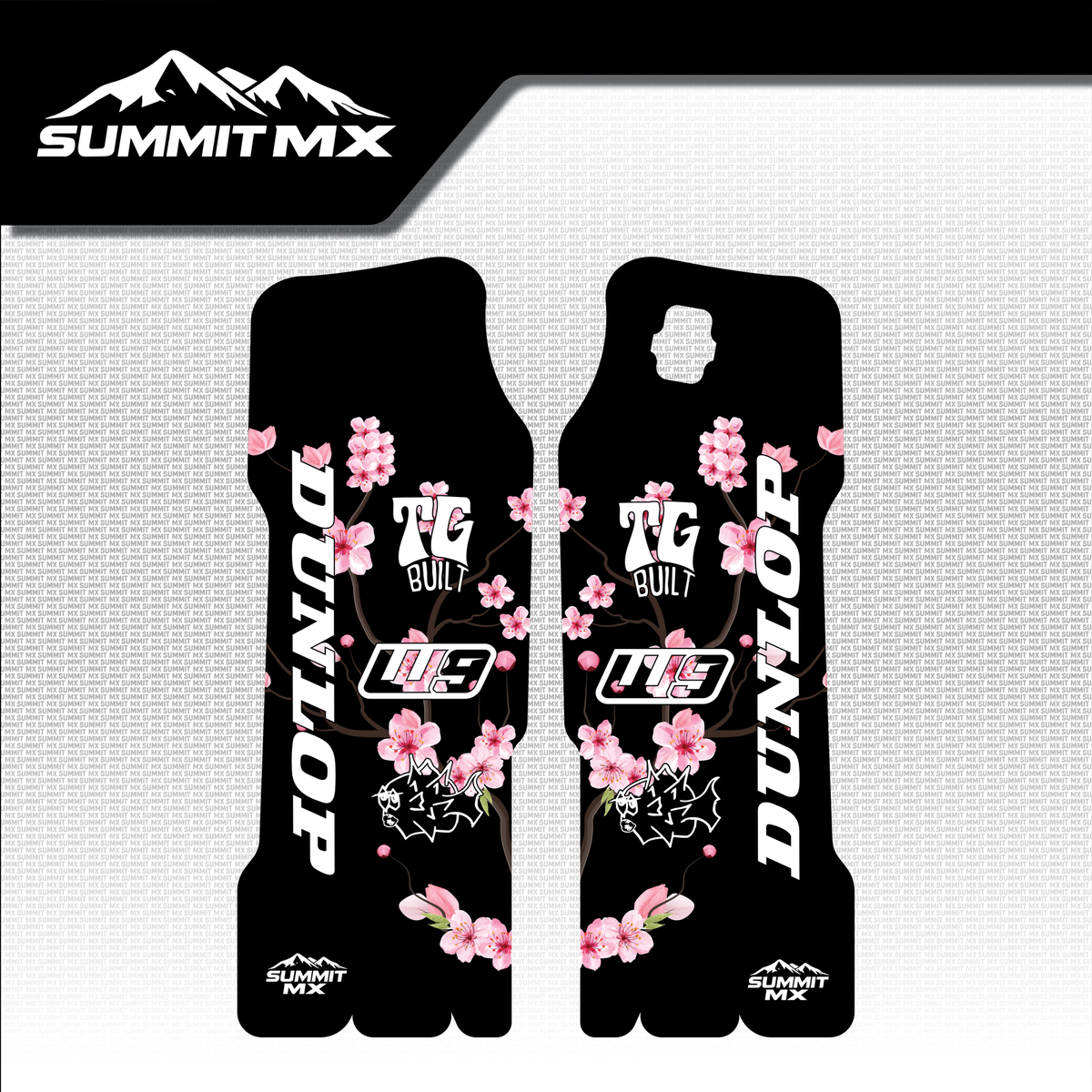 Cherry Blossom Decal for Surron LBX/KKE (2024 and older) Fork Guards