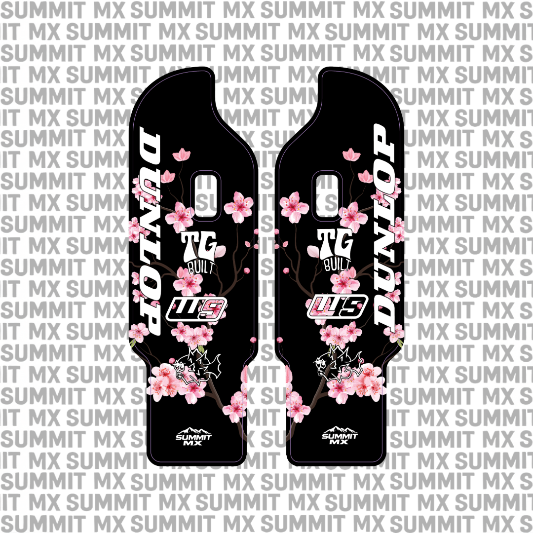 Cherry Blossom Decal for DNM Fork Guards