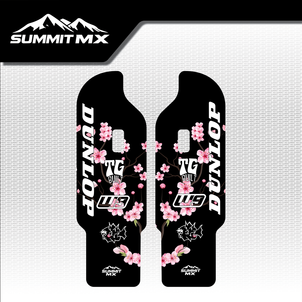 Cherry Blossom Decal for DNM Fork Guards