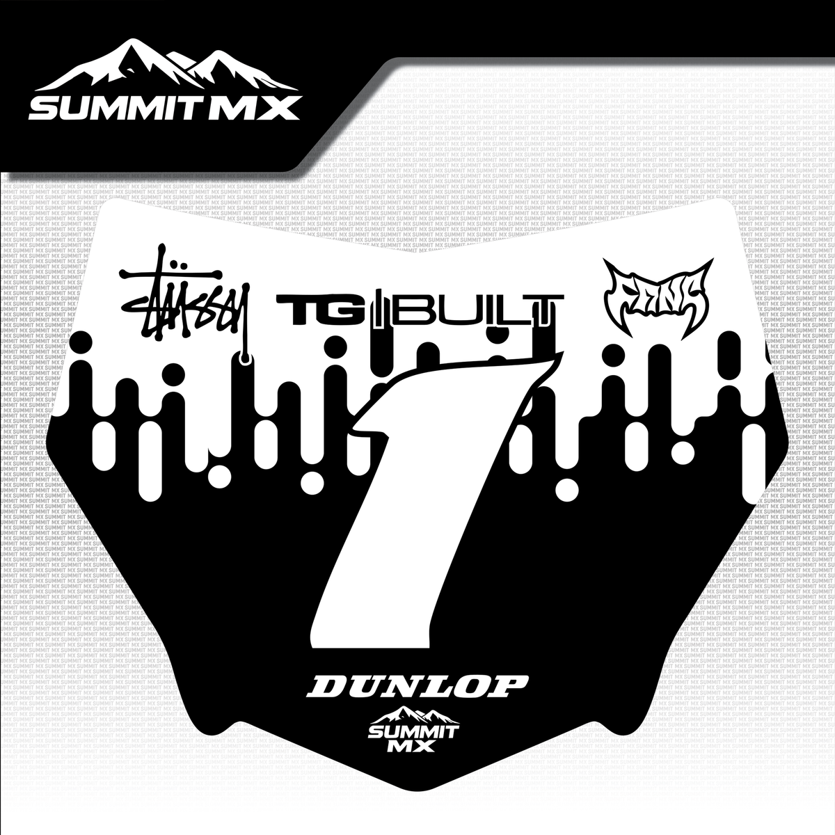 Drip Decal for Motocutz Number Plate