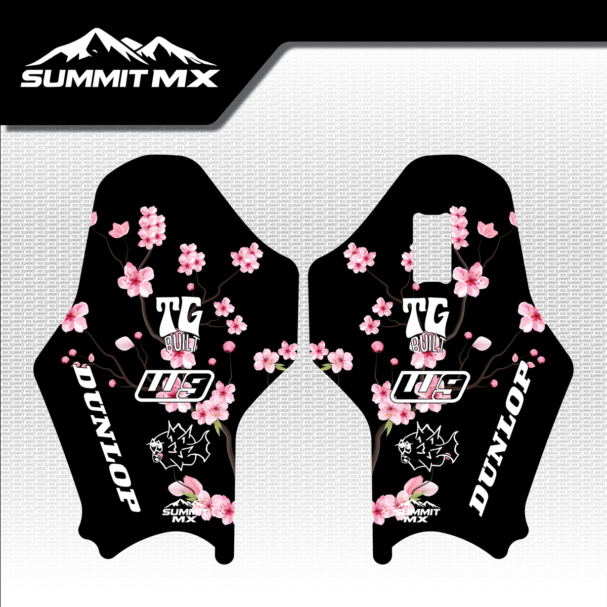 Cherry Blossom Decal for Hyper Bee Fork Guards