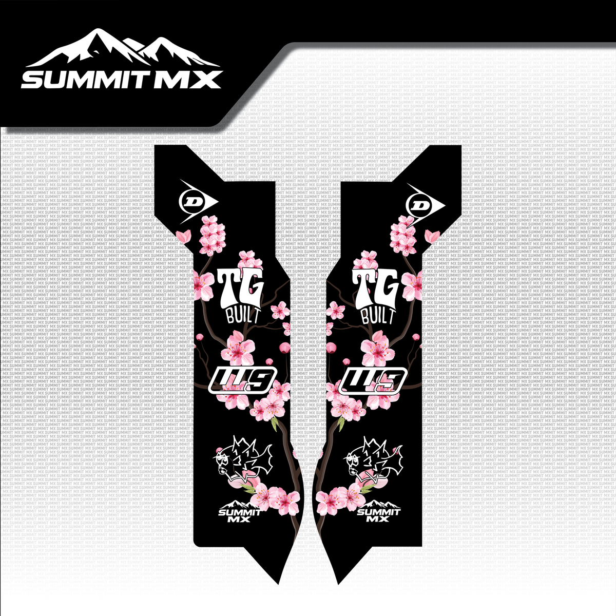 Cherry Blossom Decal for Eride Pro 1.0/2.0 Fork Guards