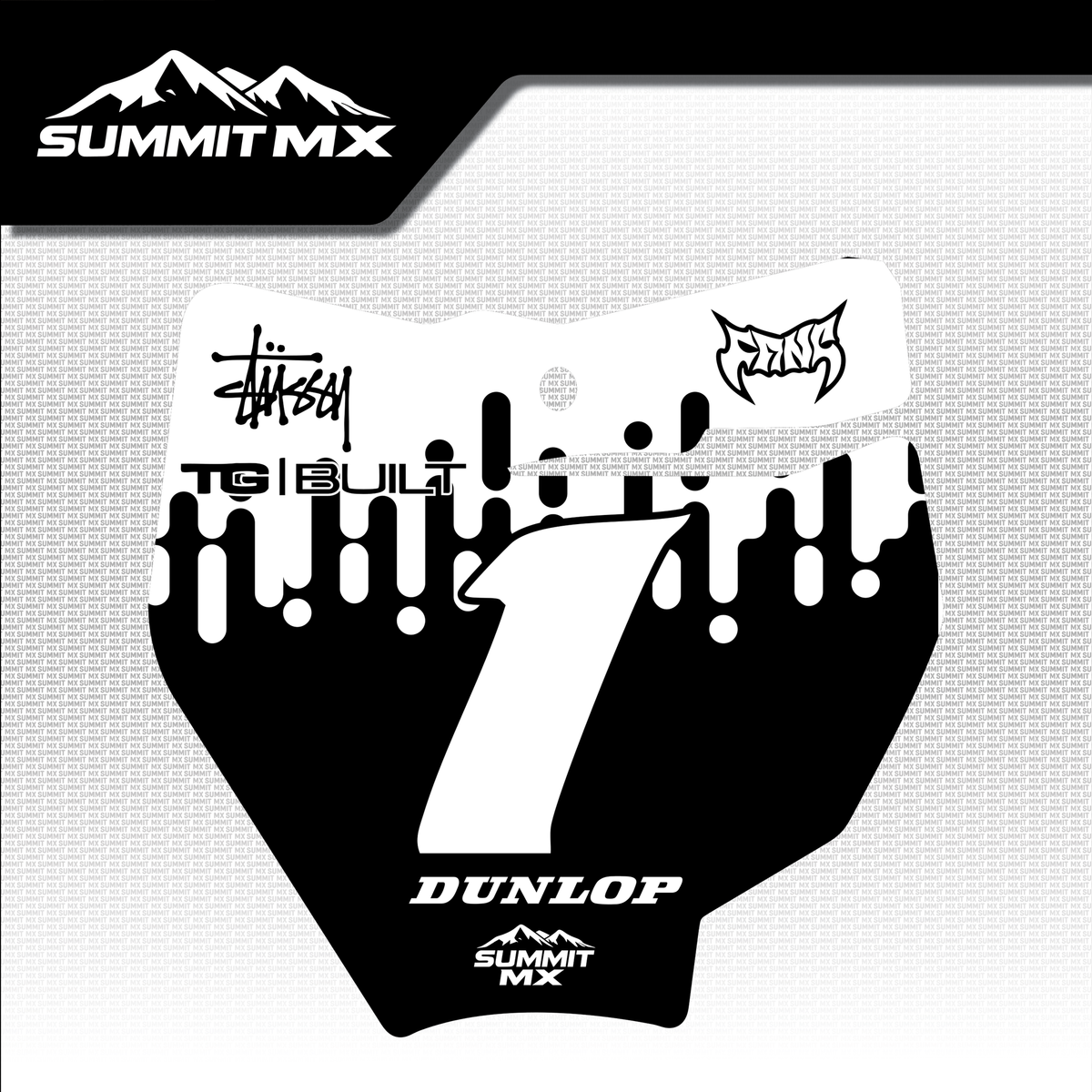 Drip Decal for KTM 65 Number Plate