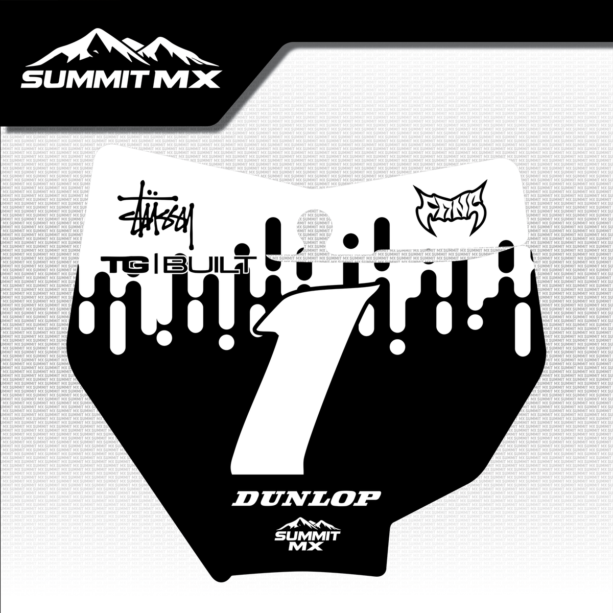 Drip Decal for KTM 85 Number Plate