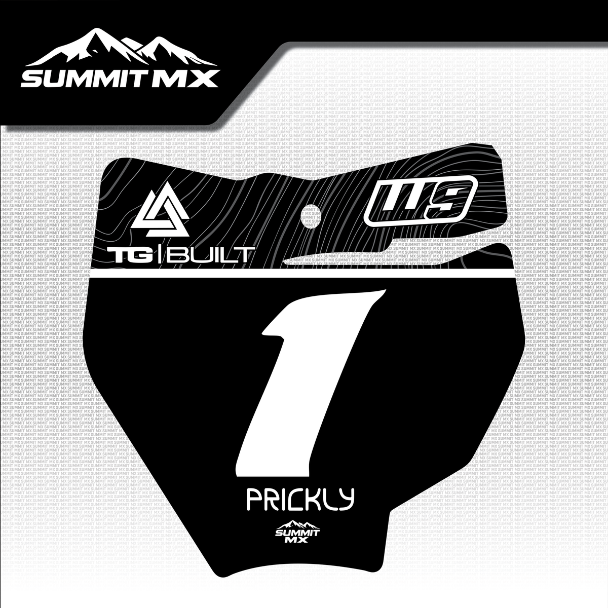 Ridgeline Decal for KTM 65 Number Plate