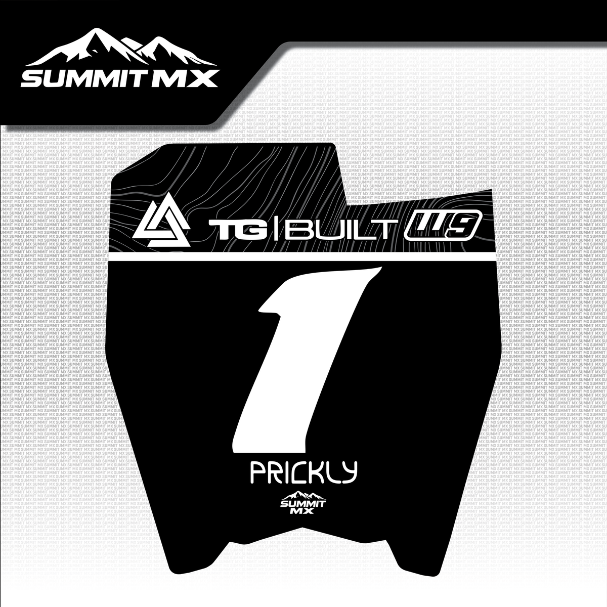 Ridgeline Decal for Talaria Komodo Number Plate