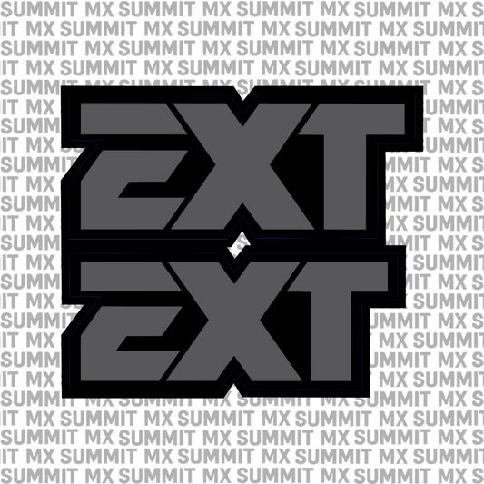 EXT fork tube decal logo design variation 2 — Summit MX