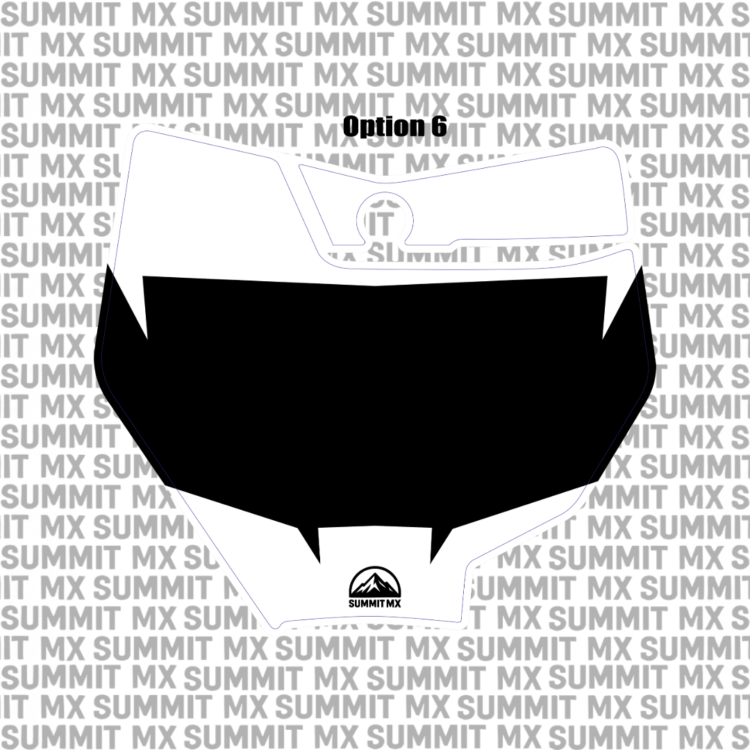 Customizable KTM 85 Number Plate Decal