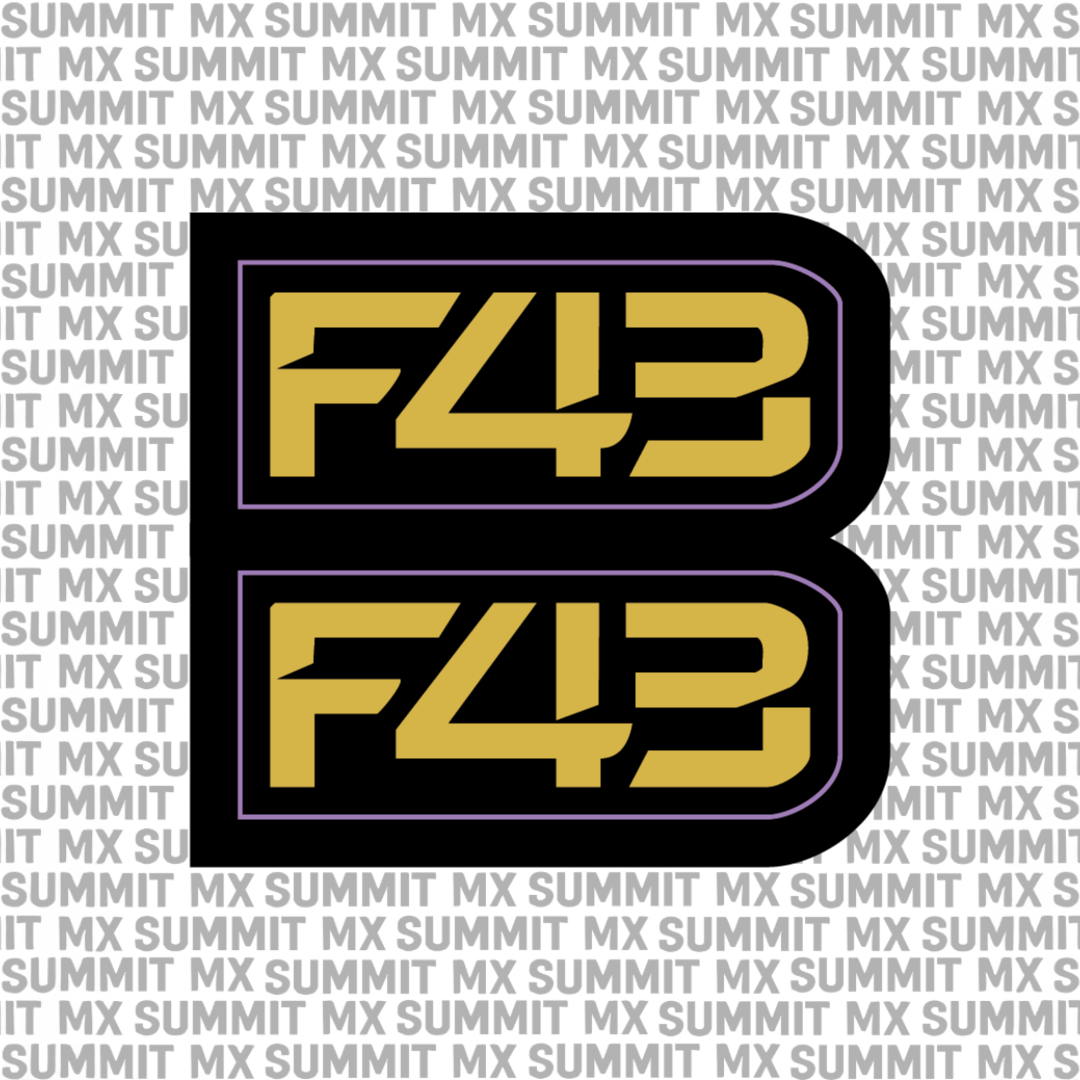 Sirris F43 fork decal in golden yellow colorway — Summit MX