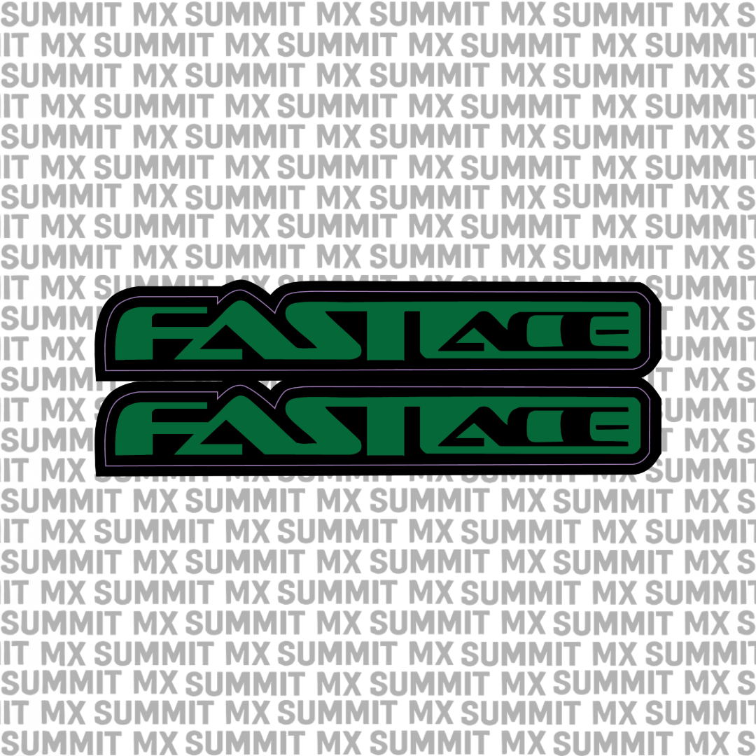 Fastace fork tube decal custom design option — Summit MX