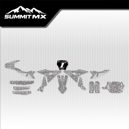Cherry Blossom Decal for Altis Delta Number Plate placement on the full kit