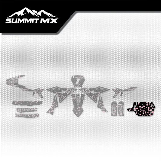 Cherry Blossom Decal for Altis Delta Skid Plate placement on the full kit