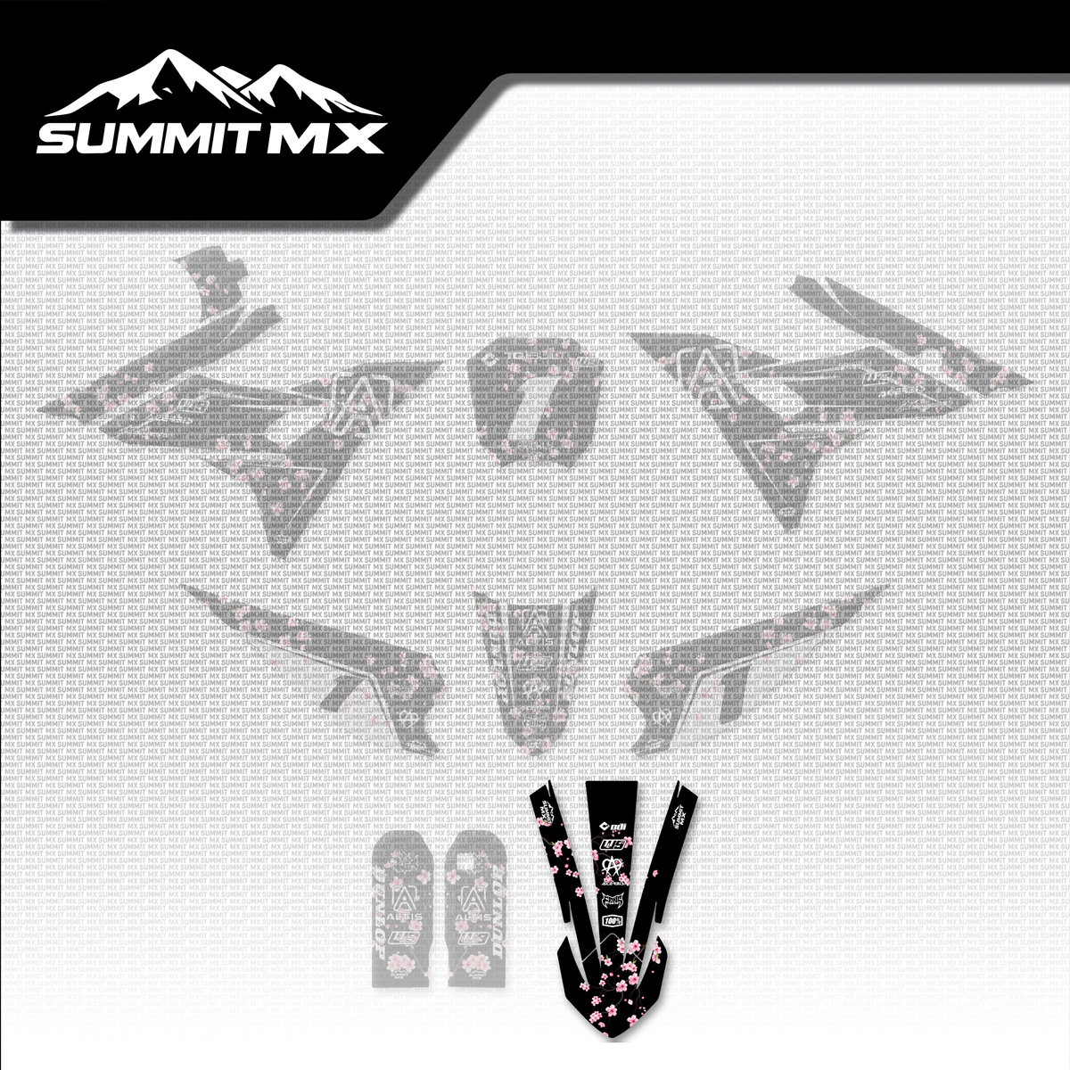 Cherry Blossom Altis Sigma front fender decals, shown in place on the full kit