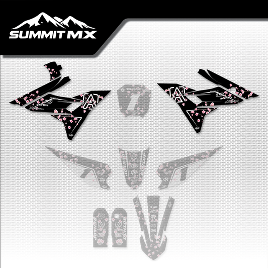 Cherry Blossom Altis Sigma front shroud decals, shown in place on the full kit