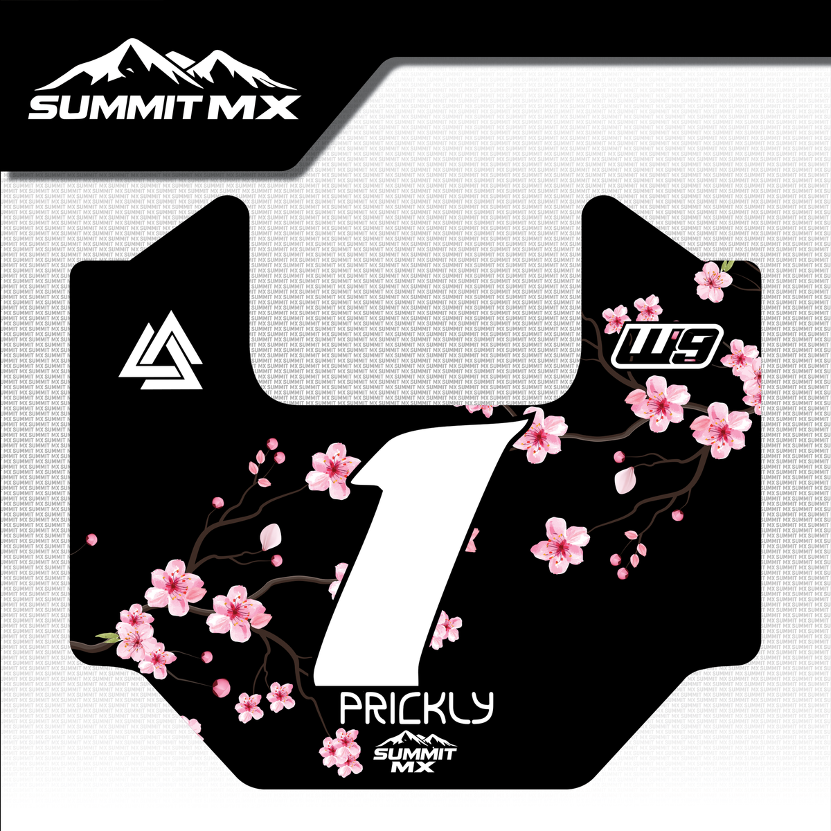 Cherry Blossom Decal for Juiced Number Plate