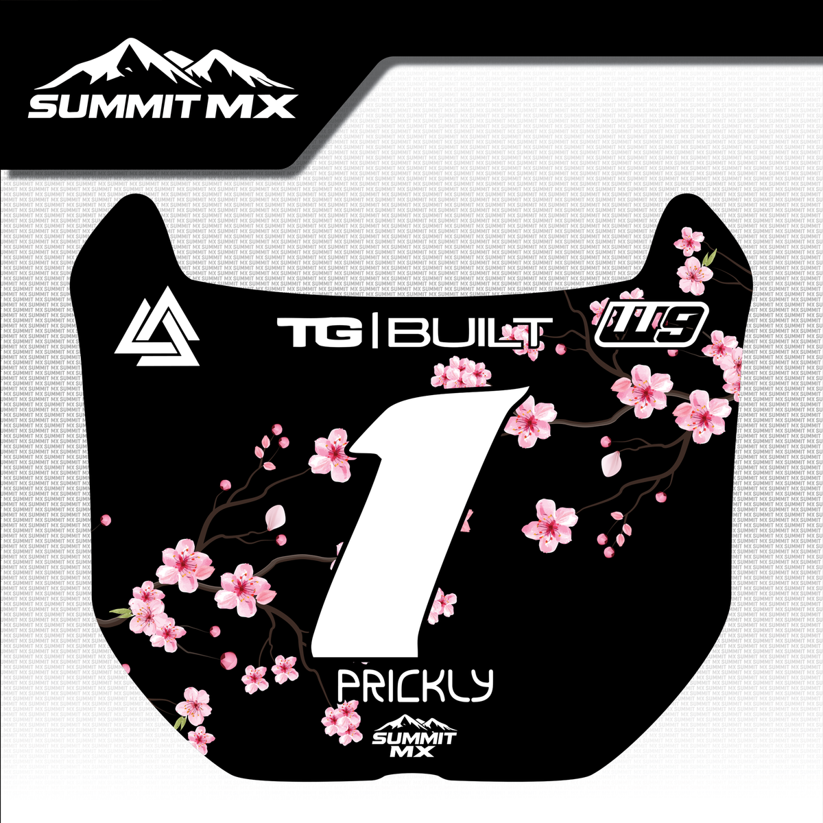 Cherry Blossom Decal for Rerode Number Plate