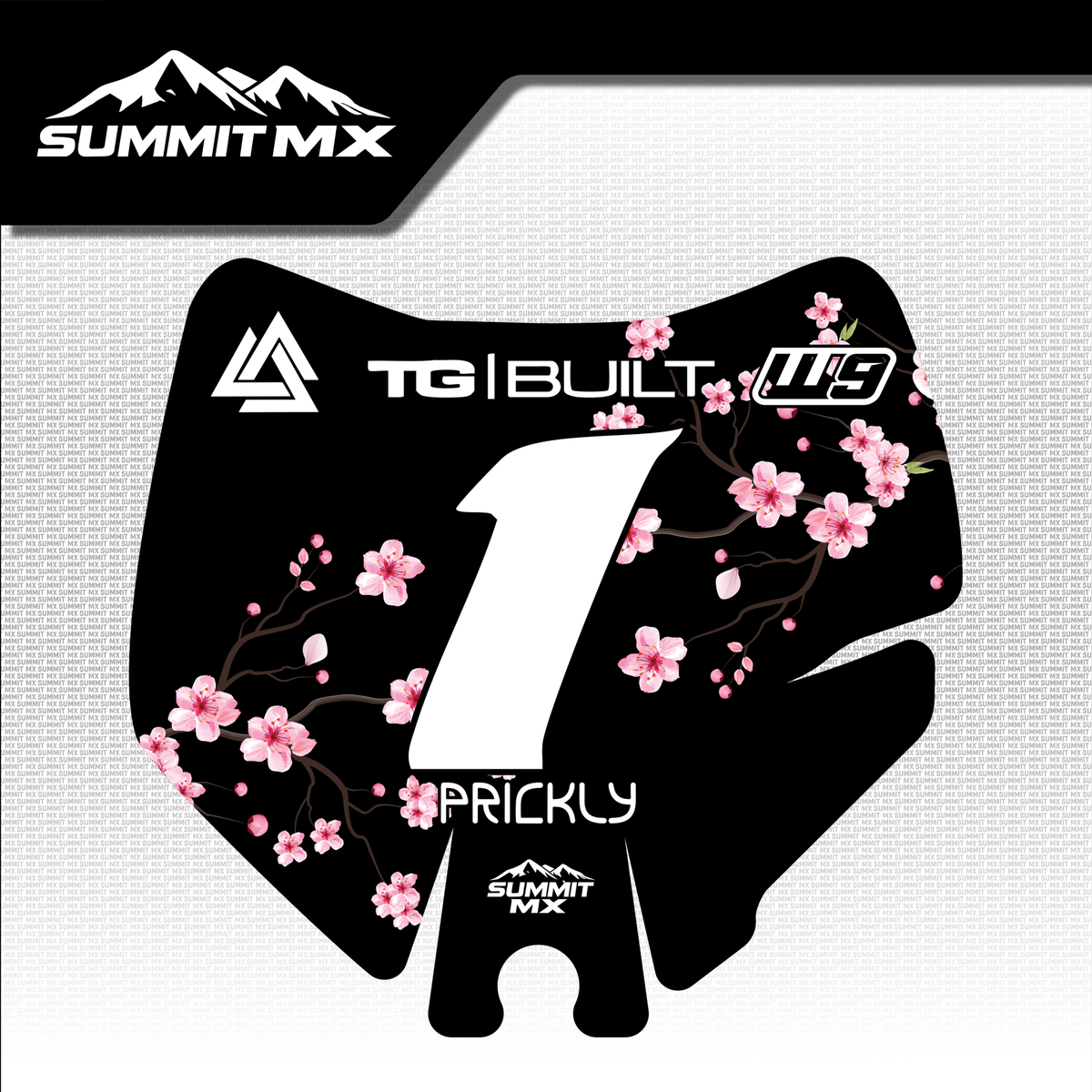Cherry Blossom Decal for Surron LBX (2025+) Number Plate