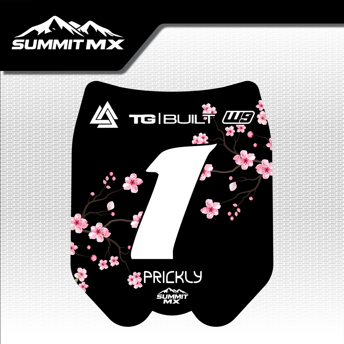 Cherry Blossom Decal for Talaria OEM Number Plate