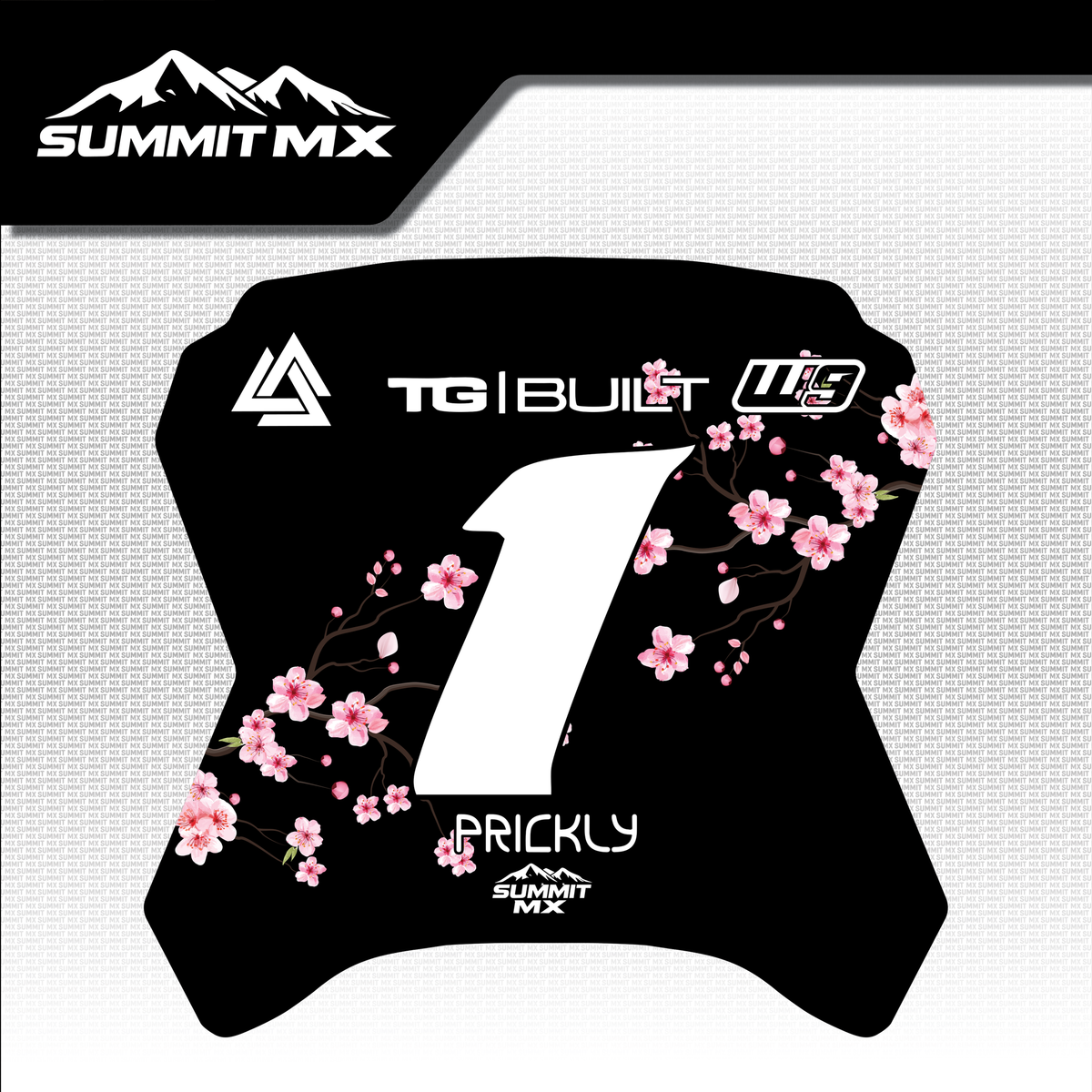 Cherry Blossom Decal for Yozma Number Plate