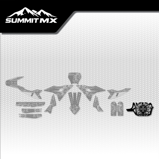 Chrome Hearts Decal for Altis Delta Skid Plate placement on the full kit