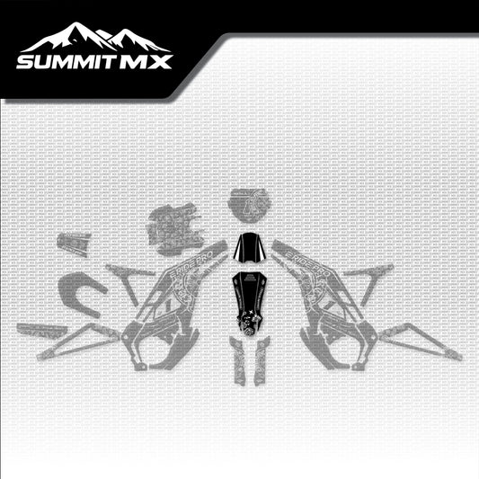 Chrome Hearts Decal for E-Ride Pro Front Fender placement on the full kit