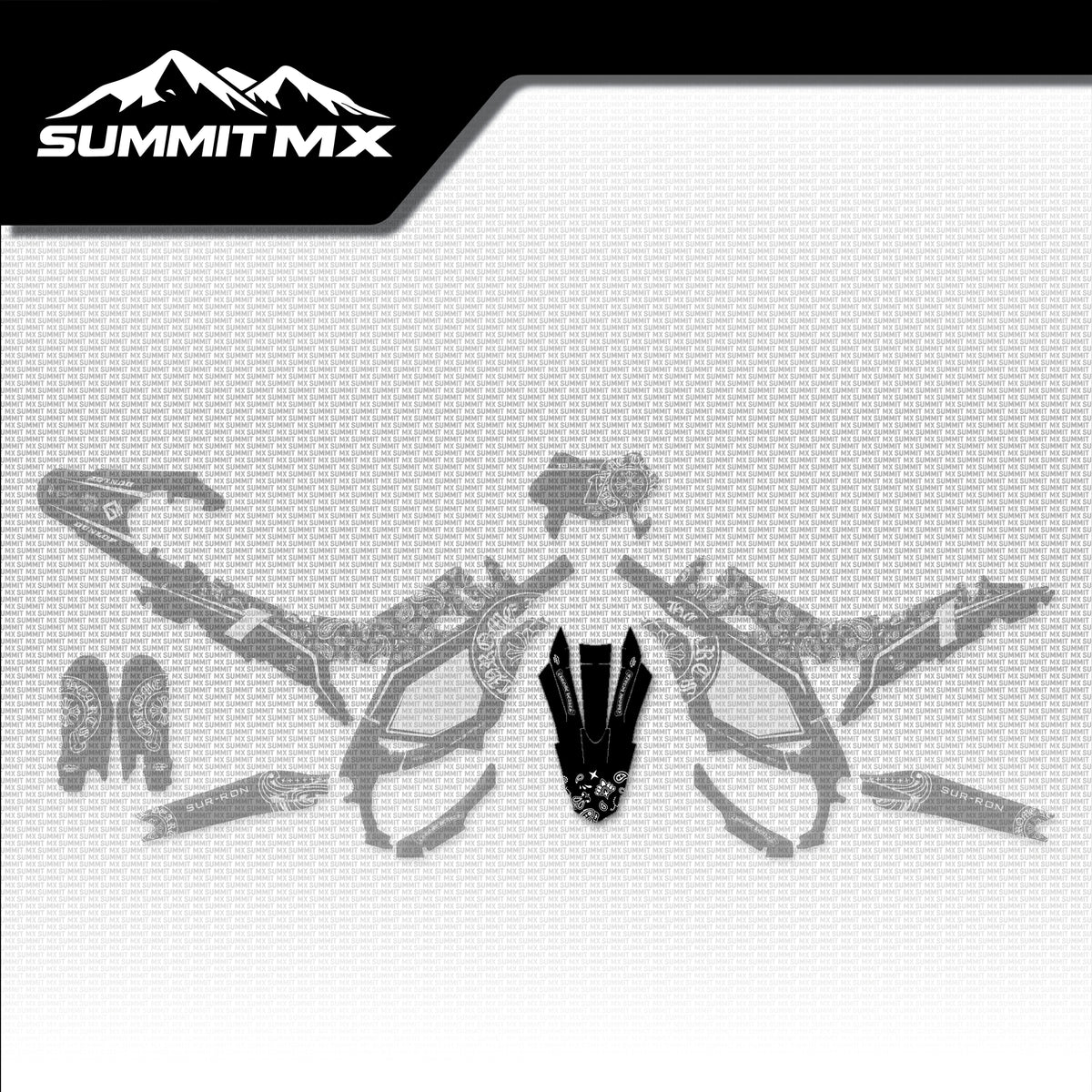 Chrome Hearts Decal for Ultra Bee Front Fender placement on the full kit