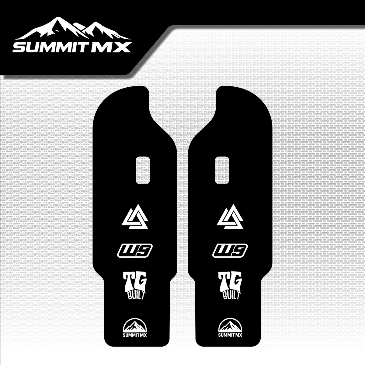 DNM fork guard Option 1 black design — Summit MX