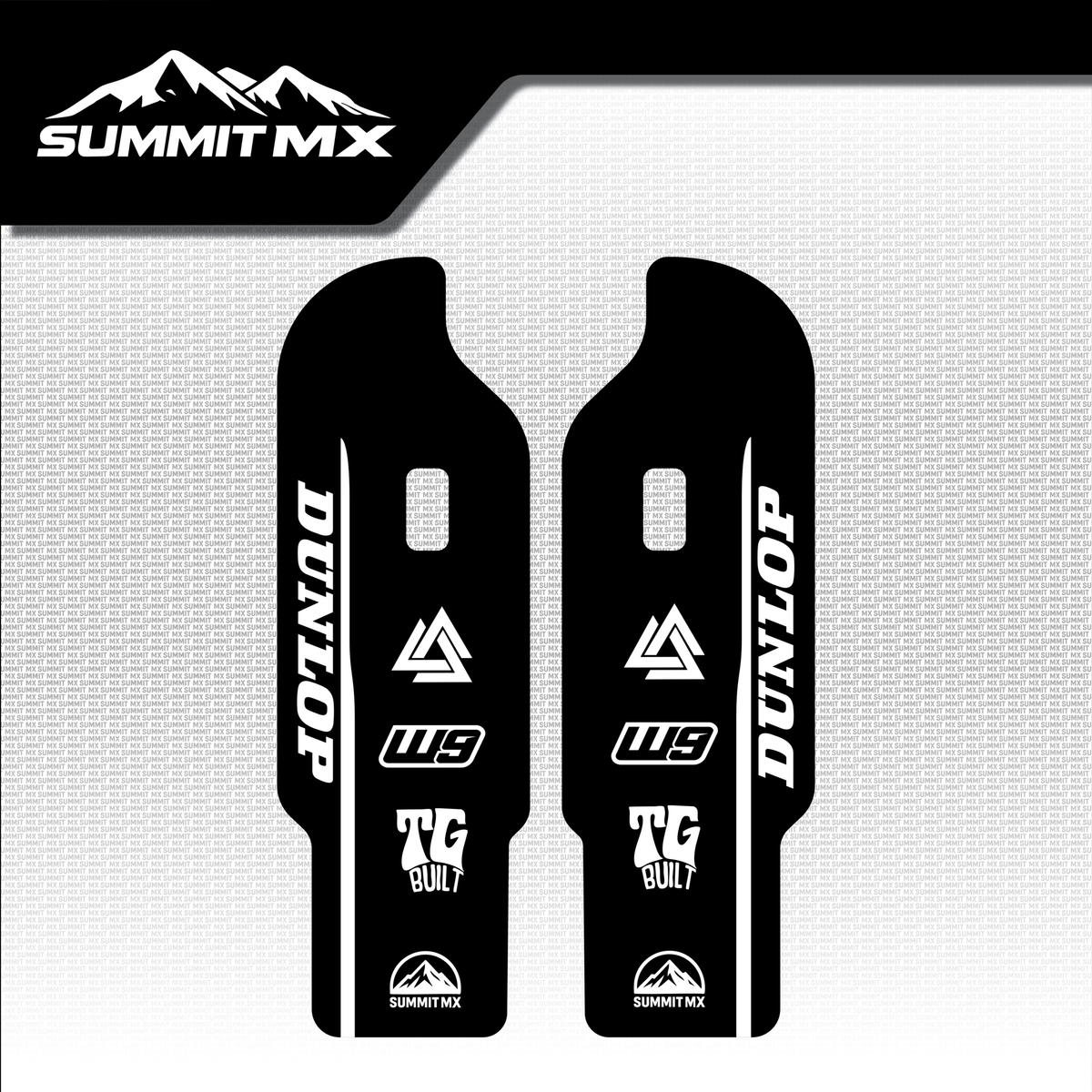 DNM fork guard Option 2 black design — Summit MX