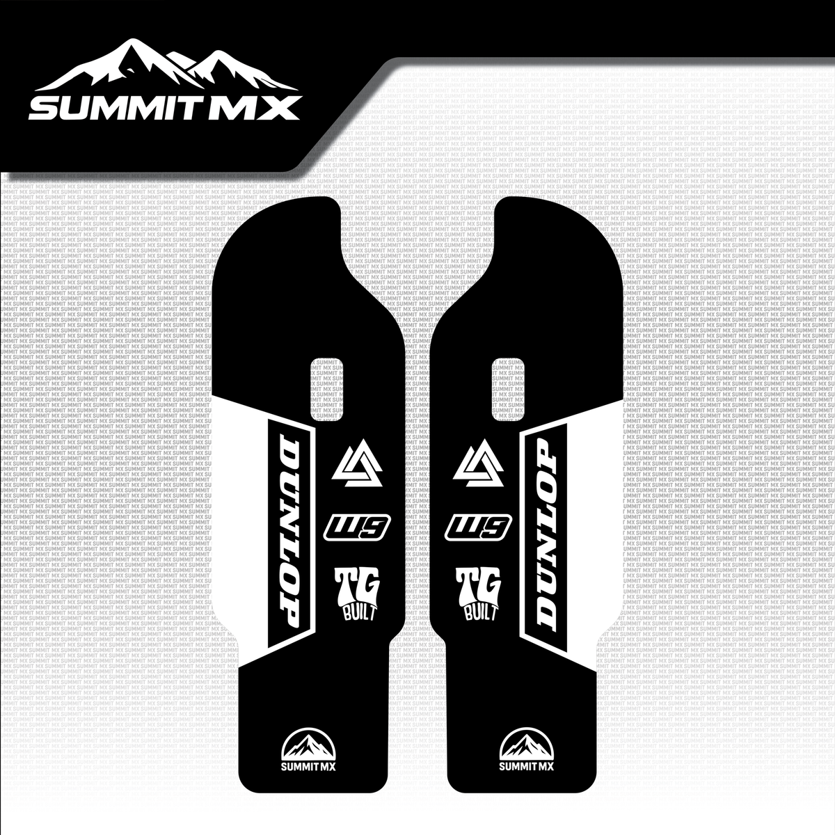 DNM fork guard Option 3 black design — Summit MX