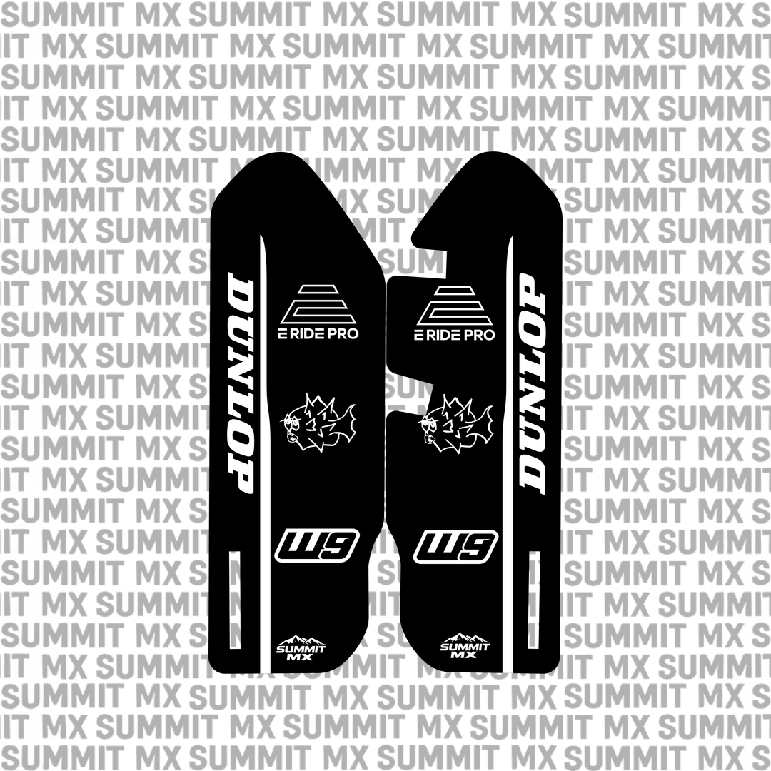 Eride Pro 3.0/SR fork guard decal, Style 2 — Summit MX