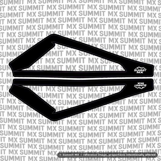 Eride Pro minimal black swing arm decal design — Summit MX