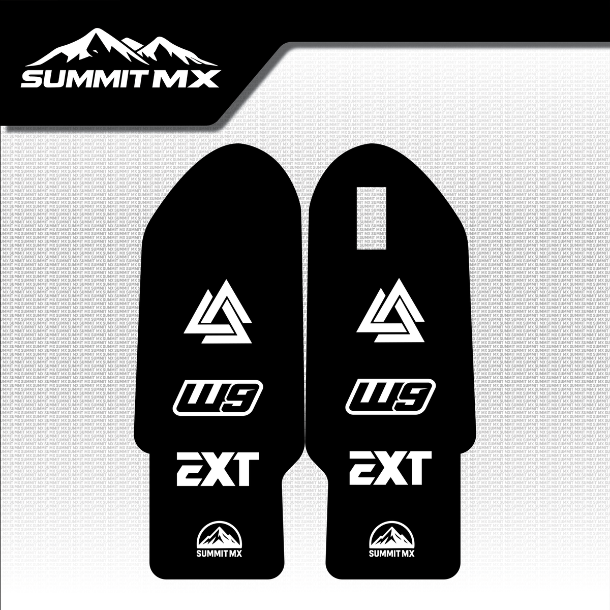 EXT fork guard decal design options 3 and 4 chart — Summit MX
