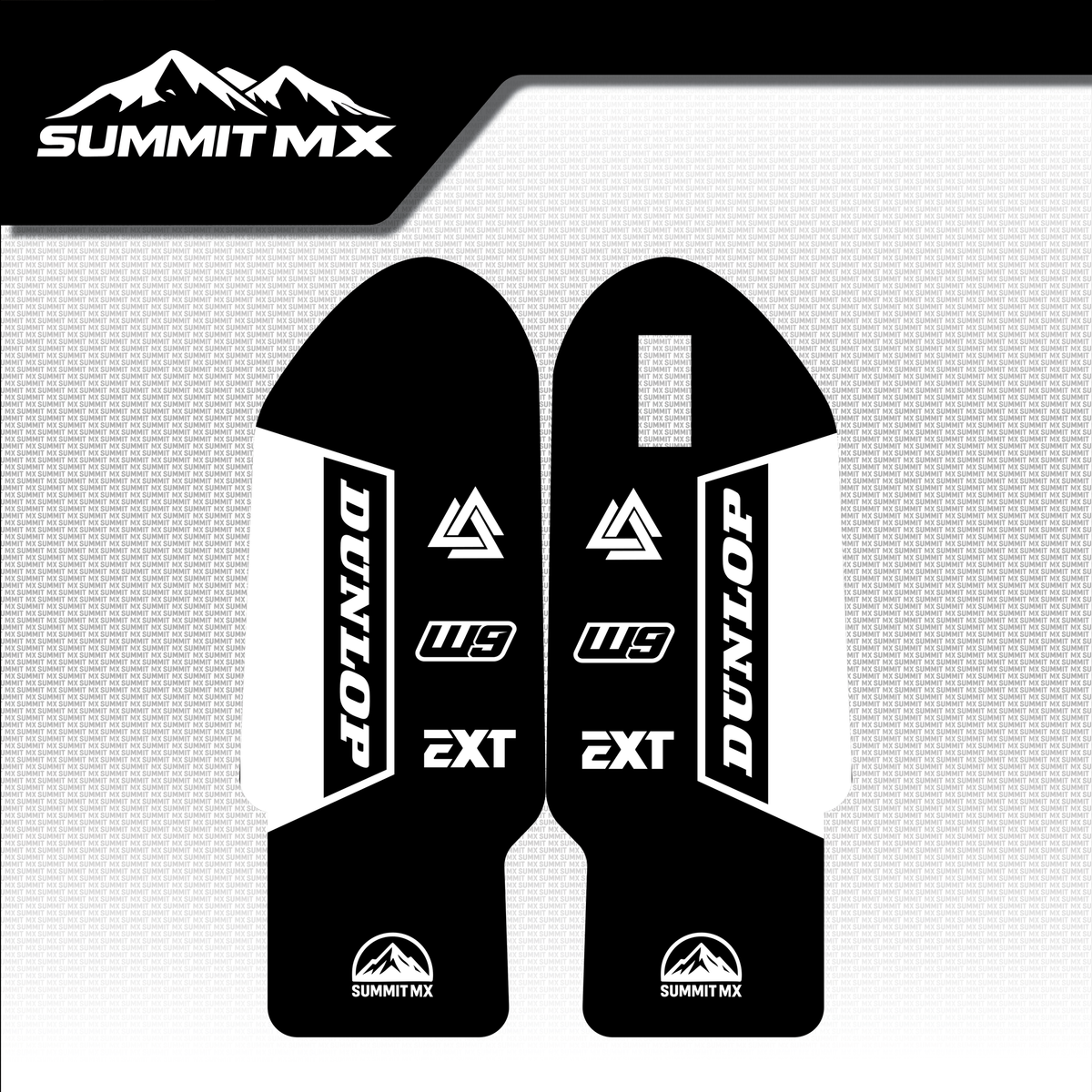 EXT fork guard decal design option 2 flat layout — Summit MX