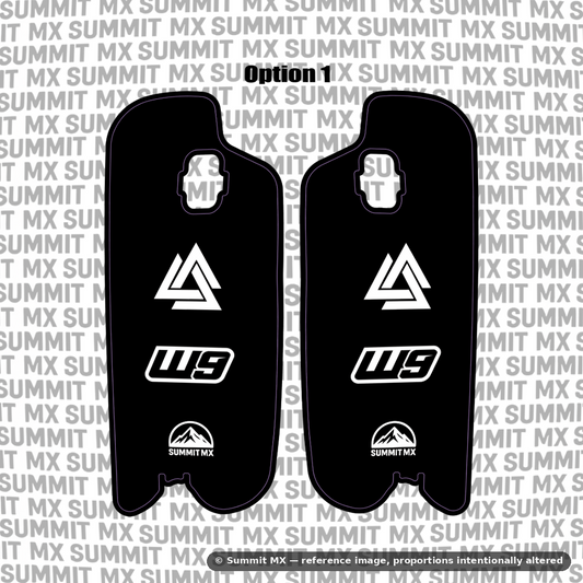 Fastace ALX13RC fork guard decal design option 2 — Summit MX
