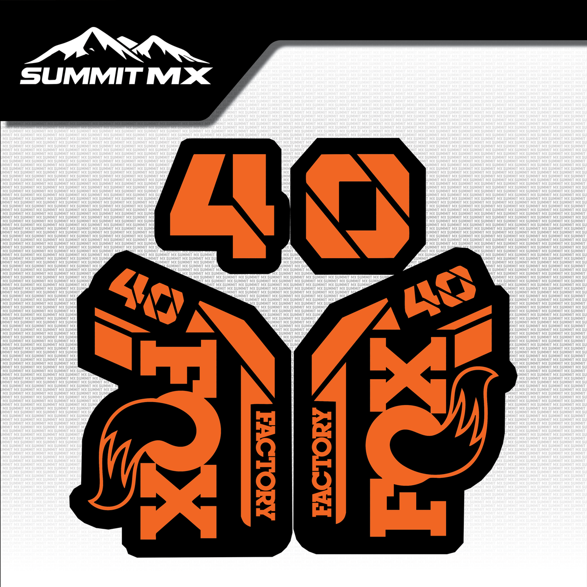 Fox 40 fork tube decal format option — Summit MX