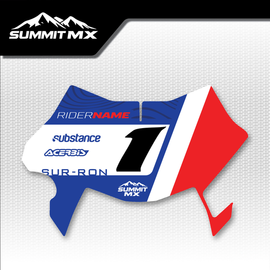 Honda Inspired Ultra Bee Number Plate Decal by Summit MX
