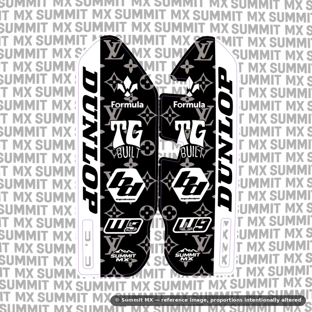 LV Decal for Eride Pro 3.0/SR Fork Guards